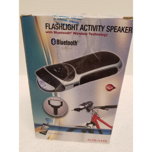 Craig Flashlight Activity Speaker With Bluetooth Wireless Tec With Mount Item258 - Picture 4 of 6